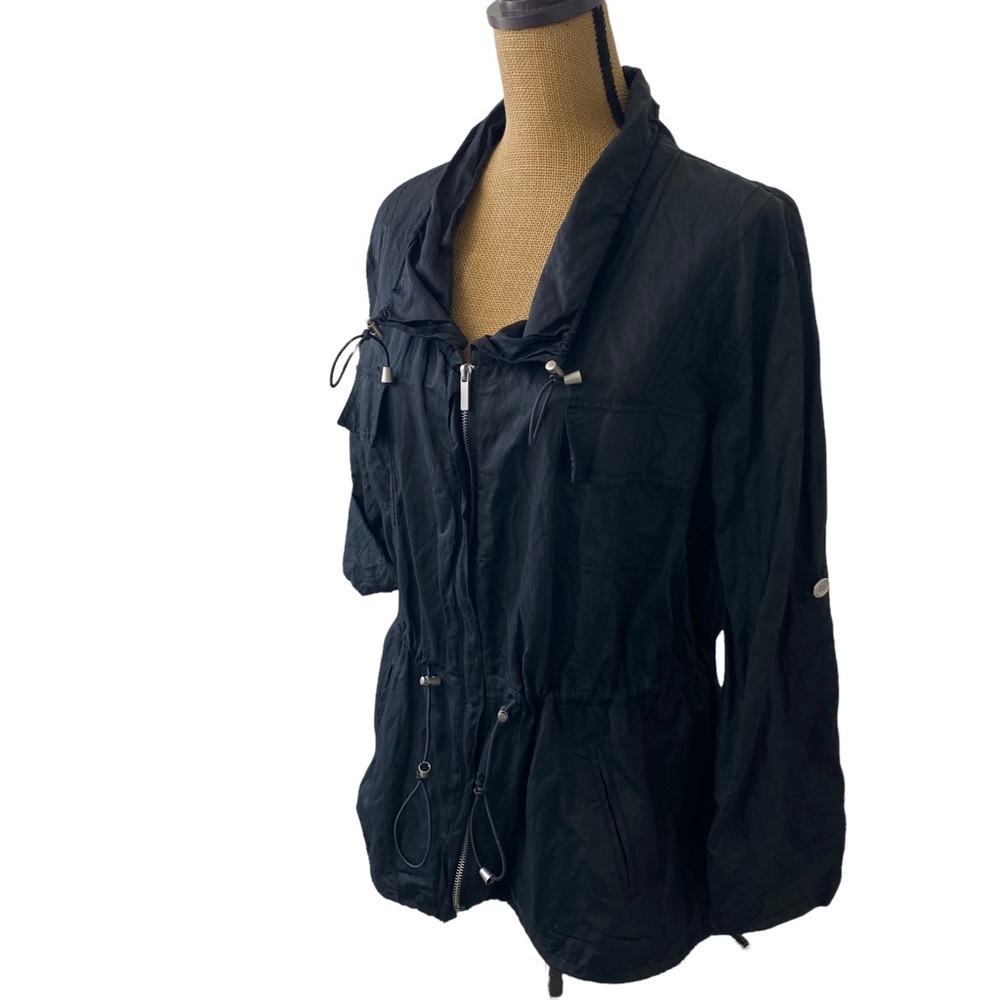 Kenneth Cole Reaction Women's Jacket, Coal Lightweight Black Size S Pockets - Picture 4 of 16